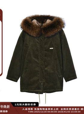 【现货】设计师品牌OIIORIRI 25AW灯芯绒空军做旧鹅绒外套JULY