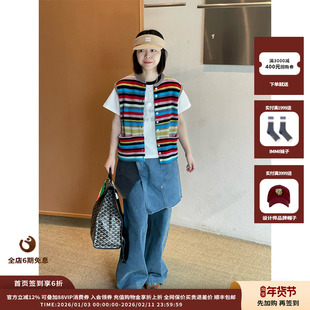 【现货】设计师品牌SHORT SENTENCE 25AW解构拼接牛仔裙裤JULY