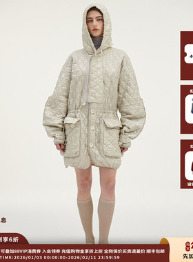 【现货】设计师品牌SYUGNA  25FW中长款绗棉外套JULY