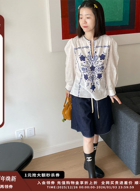 【新品】设计师品牌ANTIK BATIK 25SS 印花长袖套头衫JULY