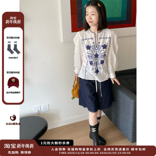 BATIK 设计师品牌ANTIK 25SS 印花长袖 JULY 套头衫 新品