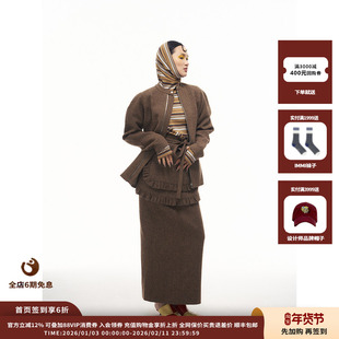 【设计师品牌PEPPERMIER】25SS羊毛厨师半裙套组JULY