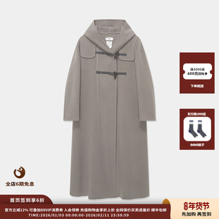 【现货】品牌 IMMI 25AW 羊绒双面立绒连帽长款大衣MWEFWWCO1278X