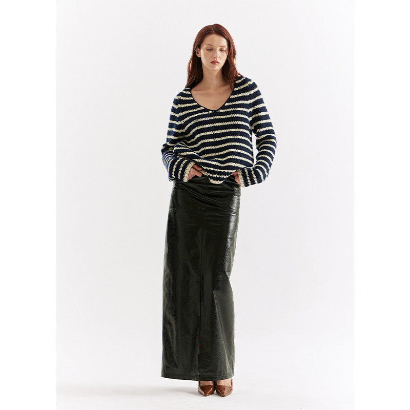 25AW羊绒混纺棒针上衣JULY