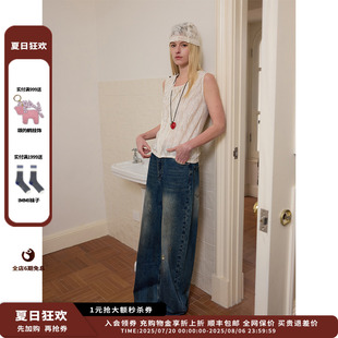 設計師品牌UNRESTRAIN 25SS 可調節肩扣印花背心JULY 新品
