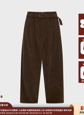 【现货】设计师品牌IMMI 25AW灯芯绒收腰长裤MWEFWWPT0887X