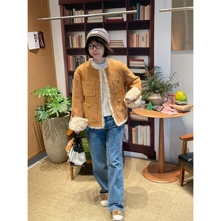 设计师品牌IMMI25AW绒四口袋皮毛一体外套MWEFWLJK0780X 现货