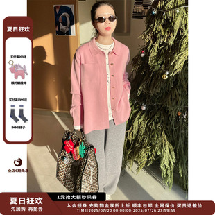25PS金属扣饰羊毛衬衫 Collection 新品 JULY 设计师品牌Crush