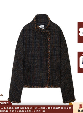 【现货】设计师品牌IMMI 25AW花纱呢连身袖立领外套MWEFWWJK1218X