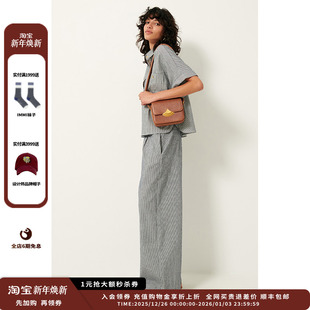 25PS纹理直筒阔腿裤 设计师品牌SESSUN JULY 新品