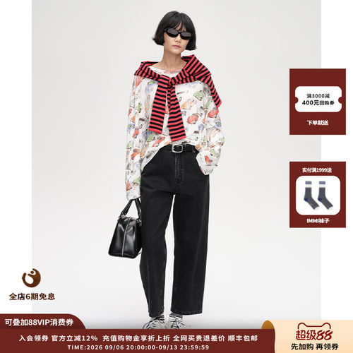 “70S”中腰直筒牛仔裤