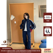 现货 设计师品牌WE11DONE 25AW海军蓝女式 运动裤 JULY