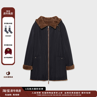 设计师品牌IMMI25AW拉贡双面拉链连帽大衣MWEFWLCO0809A 现货