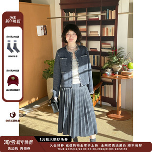 26PS Collection 设计师品牌Crush 牛仔百褶裙 现货