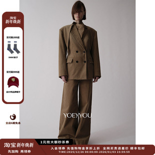 25AW宽腰头阔腿长裤 设计师品牌YOEYYOU JULY 现货