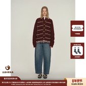 现货 设计师品牌ICE DUST 25PF条纹针织开衫 JULY