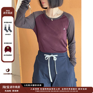 25AW插肩袖 设计师品牌ETHOR 打底上衣JULY 现货