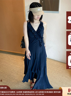 【现货】设计师品牌IMMI 25PF真丝花边长款连衣裙MWEFWWDS0292X