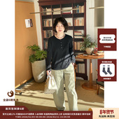 垂坠罗纹亨利领长袖 上衣 WHM 26PS 现货 设计师品牌