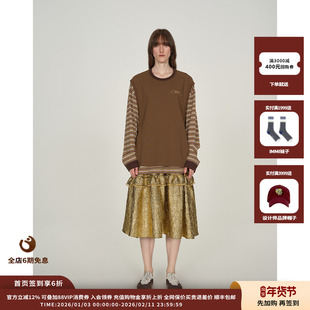 【现货】设计师品牌ICE DUST 25PF条纹假两件背心长袖T恤JULY