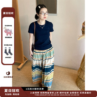 25AW印花絲棉抽褶半裙JULY 設(shè)計(jì)師品牌WHM 新品