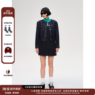 25AW SENTENCE 设计师品牌SHORT 内里宽肩牛仔夹克JULY 现货