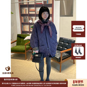 现货 设计师品牌 ASYUS 26PS 轻奢风复古格纹绗缝拼接棉服外套