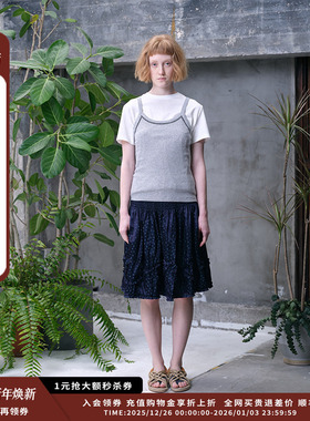 【现货】设计师品牌PUZZLE PIECE 25SS刺绣吊带背心 JULY