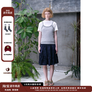 25SS刺绣吊带背心 PIECE 设计师品牌PUZZLE JULY 现货