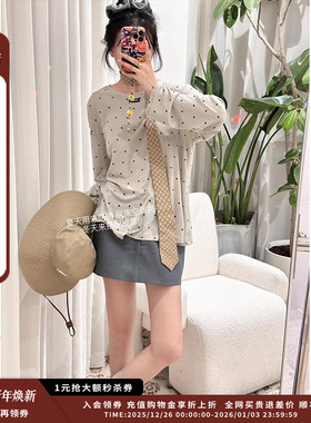 【现货】设计师品牌OIIORIRI 24春夏现货波点打底衫面膜T打底衫