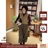 设计师品牌ETHOR 现货 25AWLOGO刺绣针织马甲JULY