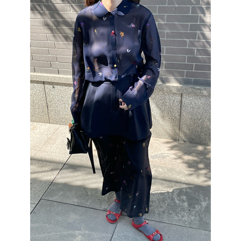 【现货】设计师品牌ASYUS 25PF印花长袖衬衫JULY