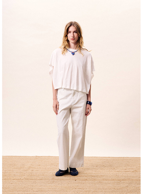 【现货】设计师品牌FRNCH 26SS 白色牛仔裤