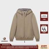 现货 品牌 IMMI 25AW 绵羊毛双面穿连帽羽绒夹克MWEFWFJK0962X