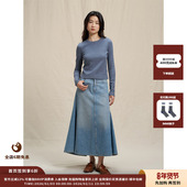 T恤JULY 25SS植物染高弹罗纹长袖 新品 设计师品牌WHM