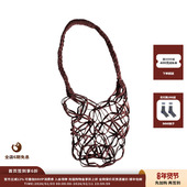 现货 设计师品牌 WHM 26PS 手工编织网袋