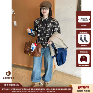 【现货】设计师品牌SHORT SENTENCE 25AW植物印花皱感衬衫JULY