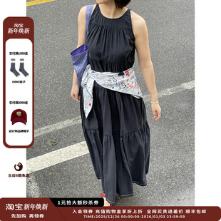 无袖 25SURPLUS 品牌IMMI 多层抽褶连衣裙MWESSWDS0477X 现货