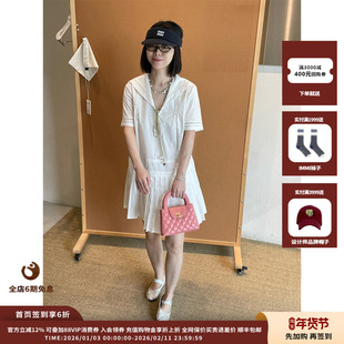 【现货】设计师品牌ICE DUST 25PF海军领短袖连衣裙JULY