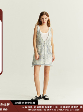 【现货】设计师品牌Crush Collection 25PS千鸟格背心连衣裙JULY
