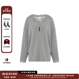 现货 简白25AW 设计师品牌 WHITE 德绒连帽长袖 CONCISE