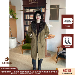 25AW羊皮毛绗棉翻领大衣MWEFWLCO1021A 设计师品牌IMMI 现货