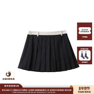 【现货】设计师品牌ICE DUST 25PF撞色百褶短半裙JULY