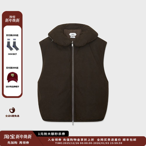 25AW麂皮绒飞行枕领廓形羽绒马甲