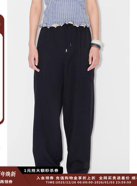 【现货】品牌IMMI 25SURPLUS麻感PL宽松长裤MWESSWPT0252A