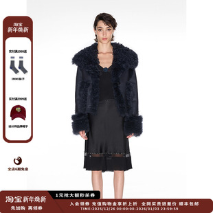 24AW新品 IMMI 羊皮毛大翻领短外套MWDFWLJK0577X 新品