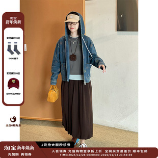 GARCON 设计师品牌GARCON 25AW汉麻牛仔连帽夹克JULY 现货