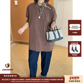 新品 设计师品牌OIIORIRI 25AW 慵懒风抽褶圆领长袖 T恤JULY