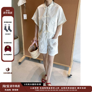 25PS高腰刺绣镂空短裤 设计师品牌SESSUN JULY 现货