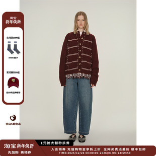 25PF条纹针织开衫 DUST 设计师品牌ICE JULY 现货